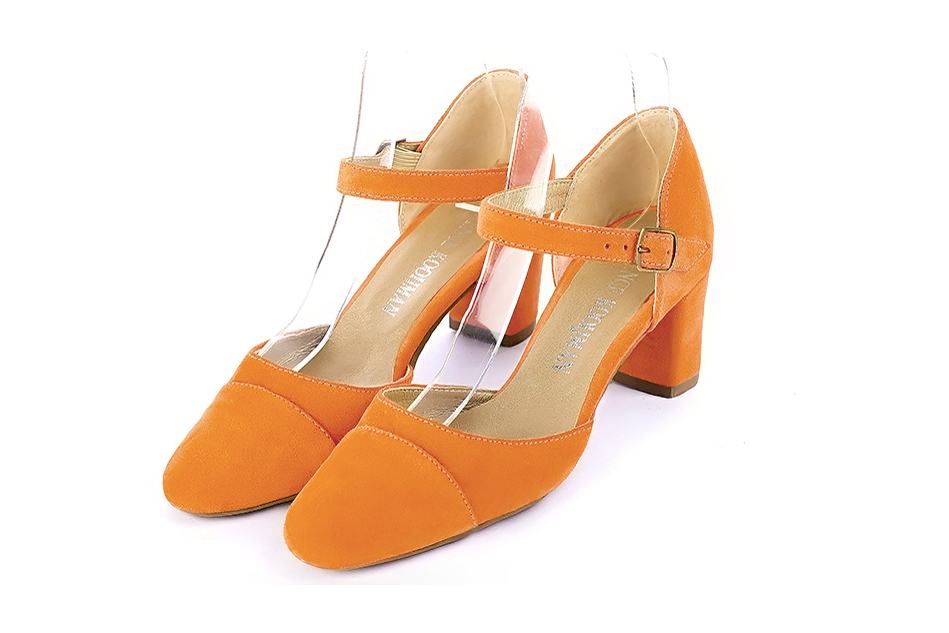 orange abricot dress shoes for women - Florence KOOIJMAN
